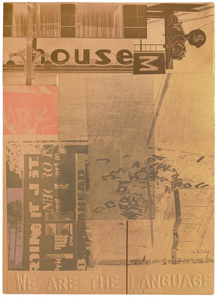 Robert Rauschenberg, ‘American Pewter with Burroughs V’, 1981