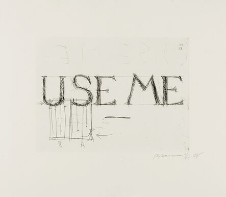 Bruce Nauman, ‘Use Me (Cordes 59)’, 1988