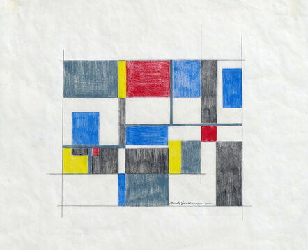 Burton Wasserman, ‘Untitled Mid Century Modern Geometric Abstraction’, ca. 1960