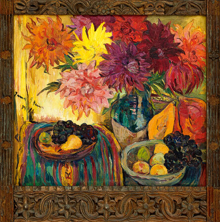Irma Stern, ‘Still Life with Fruit and Dahlias’, 1946