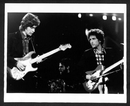 Bob Gruen, ‘Bob Dylan & Robbie Robertson The Omni, Atlanta, GA’, 1980