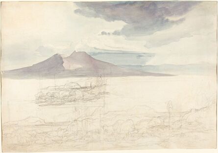 Carl Rottmann, ‘Panoramic Views of Vesuvius and Monte Pellegrino’, 1827
