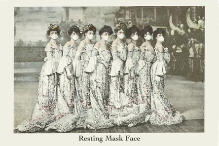 Molly Sullivan, ‘Resting Mask Face - COVID-19 Postcard’, 2020