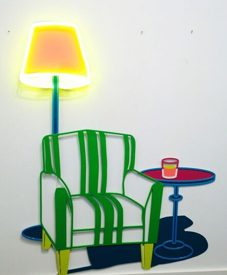 Joanna Lamb, ‘Armchair with table and lamp’, 2013