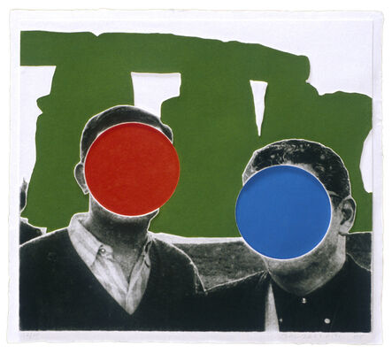 John Baldessari, ‘Stonehenge (With Two Persons) Green’, 2005