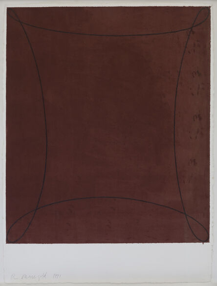 Robert Mangold (b. 1937), ‘Dark Red Figure’, 1991