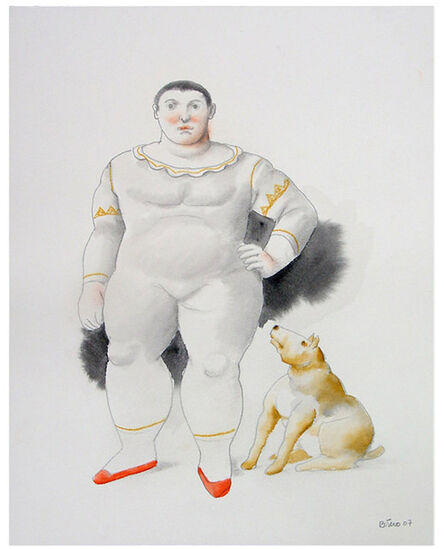 Fernando Botero, ‘Trapezista Com Cachorro’