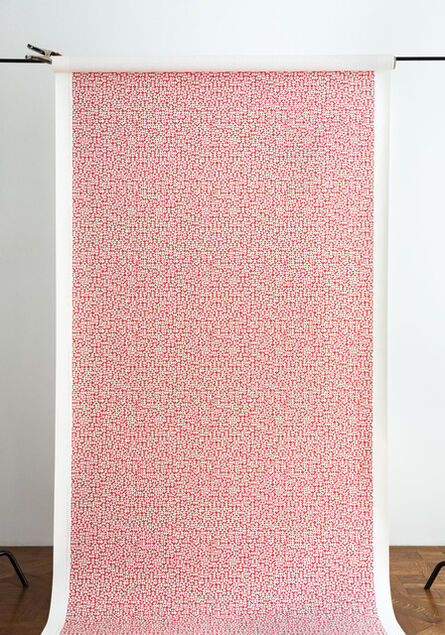 Anni Albers, ‘E Wallpaper in red (186 U)’, 2019