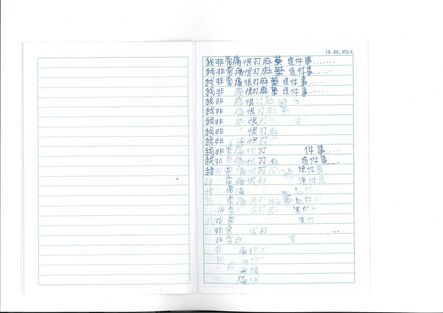 Yi-Hsin Tzeng, ‘How far will a ballpoint pen go?’, 2012