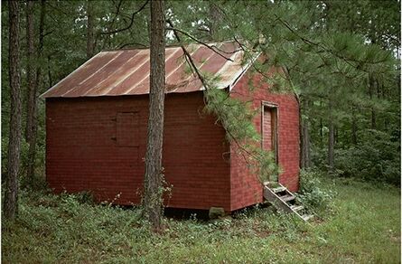 William Christenberry, ‘Side of Red Building in Forest, Hale County, Alabama’, 1984