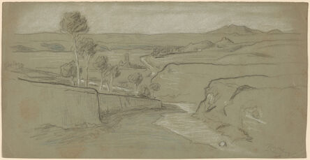 Elihu Vedder, ‘Roman Landscape’, ca. 1900