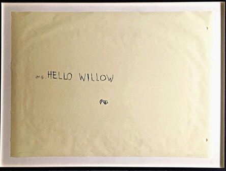Tracey Emin, ‘Hello Willow, from the Estate of Andy Warhol curator Tim Hunt and his widow, bestselling author Tama Janowitz’, 1997