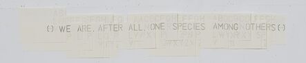 Gabriela Albergaria, ‘Untitled [We Are, After All, One Species Among Others]’, 2022