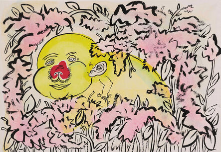 Keith Haring, ‘Roger in the Flower’, 1987