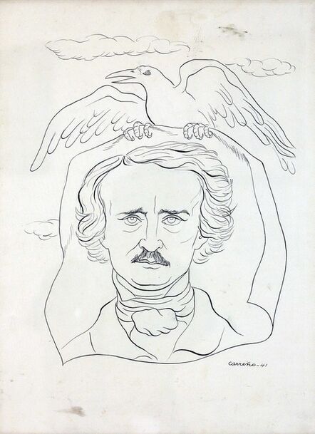 Mario Carreño, ‘Edgar Allen Poe’, 1941