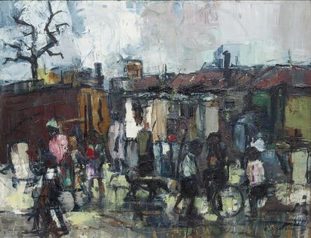 Ephraim Ngatane, ‘Pimville location, The slums’, 1966