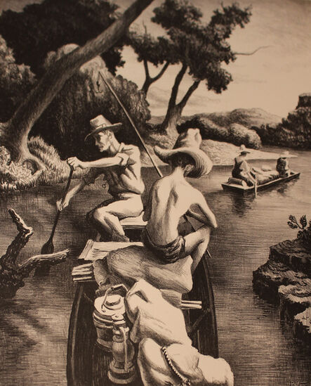 Thomas Hart Benton, ‘Down the River’, 1939