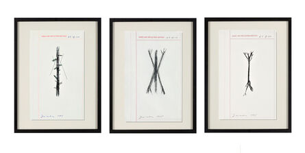 Terry Winters, ‘SET of 3- DRAWINGS: "Hand Line Reflection Method", 1995, Ink Drawings, ACRIA Benifit Auction’, 1995