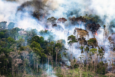 Daniel Beltrá, ‘Amazon rainforest burns (#260)’, 2018