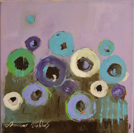 Ammar Alnahhas, ‘Purple Flowers’, 2018