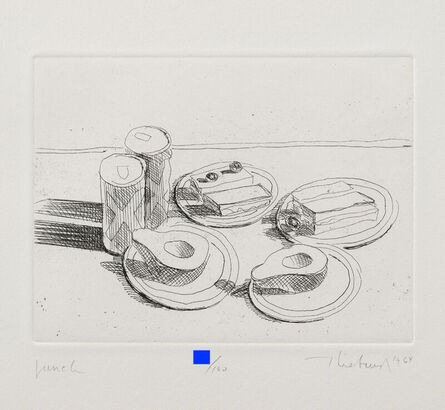 Wayne Thiebaud, ‘Lunch, from Delights’, 1964