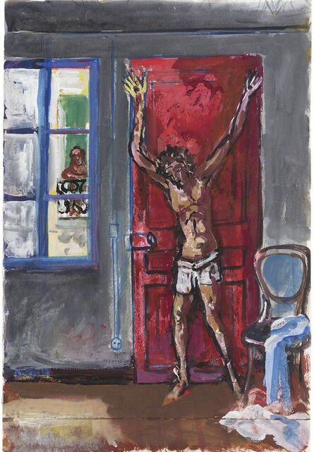 Antonio Berni, ‘Sin Título (Boceto para Cristo en el departamento).’, 1980-1981
