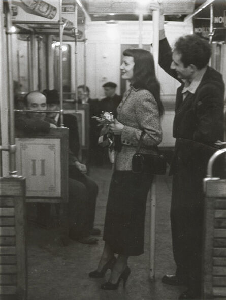 Robert Doisneau, ‘Marc and Christiane Chevalier in the Paris Metro’, 1953