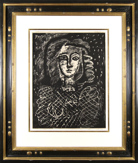 Pablo Picasso, ‘Buste au fond étoilé’, 1949