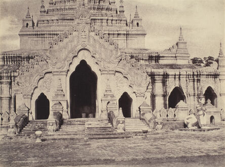 Linnaeus Tripe, ‘Amerapoora: East Door of the Maha-thugea-yan-tee Pagoda’, 1855