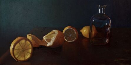 Scott Kiche, ‘Citrus with candlelight falling oddly on jar’, 2021