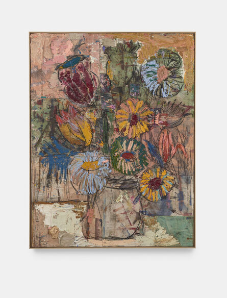 Daniel Crews-Chubb, ‘Flowers (yellow, pink, green)’, 2020