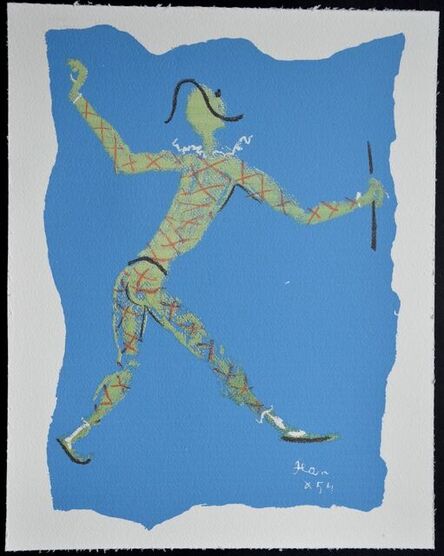 Jean Cocteau, ‘Sous le manteau de feu’, 1954