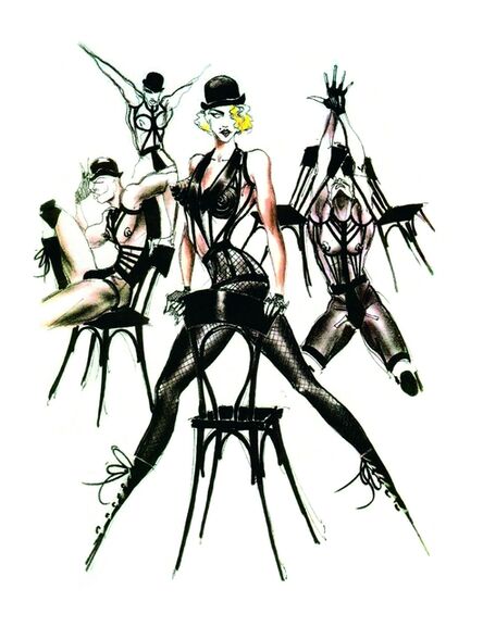 Jean Paul Gaultier, ‘Sketch of Madonna’s stage costumes for her Blond Ambition World Tour’, 1989-1990
