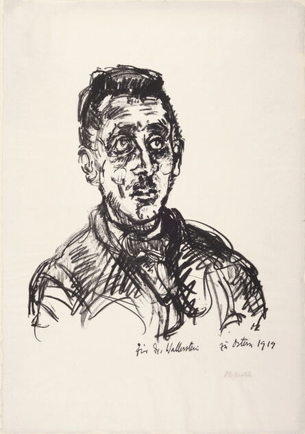 Oskar Kokoschka, ‘Portrait of Victor Wallerstein’, 1919