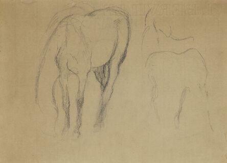 Edgar Degas, ‘Étude de cheval’, .
