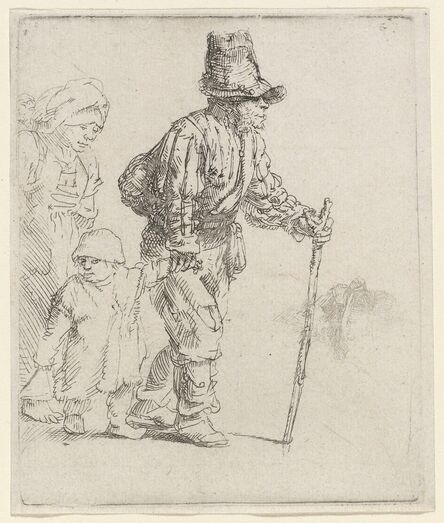 Rembrandt van Rijn, ‘Peasant Family on the Tramp’, ca. 1652