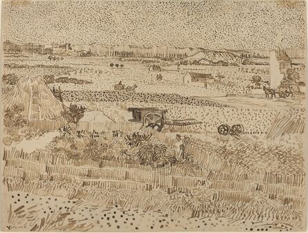 Vincent van Gogh, ‘Harvest--The Plain of La Crau’, 1888