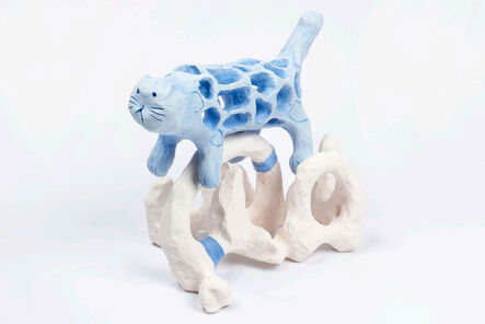 YI XIN TONG 童义欣, ‘Petrified Seas: Clouded Leopard in the Clouds 石化海：云里云豹’, 2021