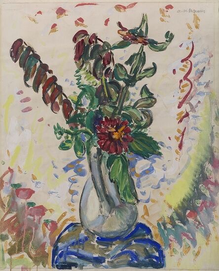 Alfred H. Maurer, ‘Flowers in a White Pitcher’, 1926-1928