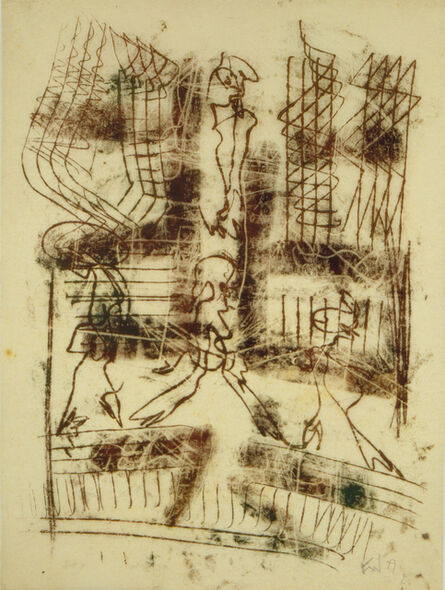 Fritz Winter, ‘Ohne Titel (4 Figuren) (Untitled (Four figures))’, 1929