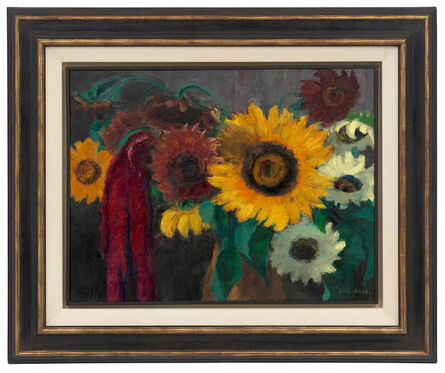 Emil Nolde, ‘Sonnenblumen mit Fuchsschwanz’, 1937