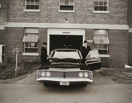 Jeffrey Silverthorne, ‘Morticians and Hearse, H Building, Morgue Work’, 1972