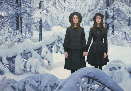Markku Laakso, ‘Twins in Snowy Forest’, 2020