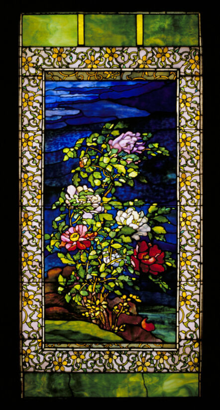 John La Farge, ‘Window: Peonies in the Wind’, ca. 1893