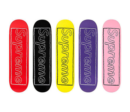 KAWS, ‘KAWS Supreme Skate Decks (KAWS Supreme Chalk Logo set) ’, 2021