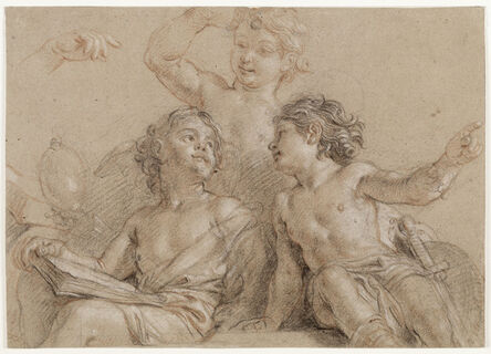 Charles de La Fosse, ‘Trois jeunes génies (Three Young Geniuses)’, 17th century