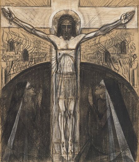 Jan Toorop, ‘The worship of the crucified Jesus’, 1920