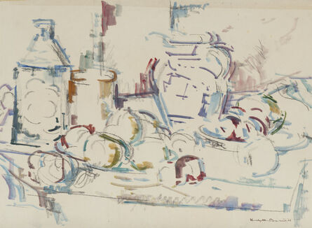 Herbert Barnett, ‘Study for Compote and Blue Pitcher’, 1964