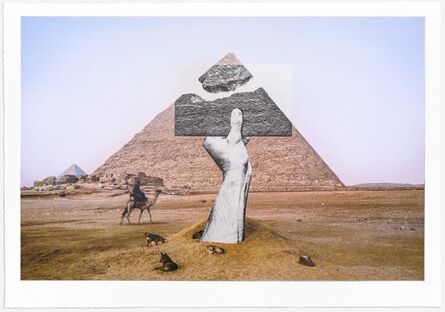 JR, ‘Trompe l'oeil, Greetings from Giza, 21 octobre 2021, 6h01, Giza, Egypte, 2021’, 2022