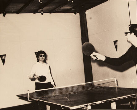 Július Koller, ‘JK - Ping-Pong Club 1 (U.F.O.), Actions Environment’, 1970